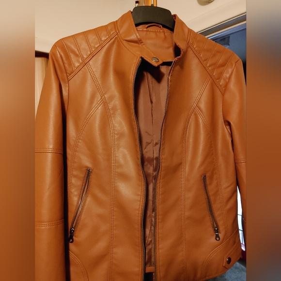 Jackets & Blazers - Faux Leather Jacket